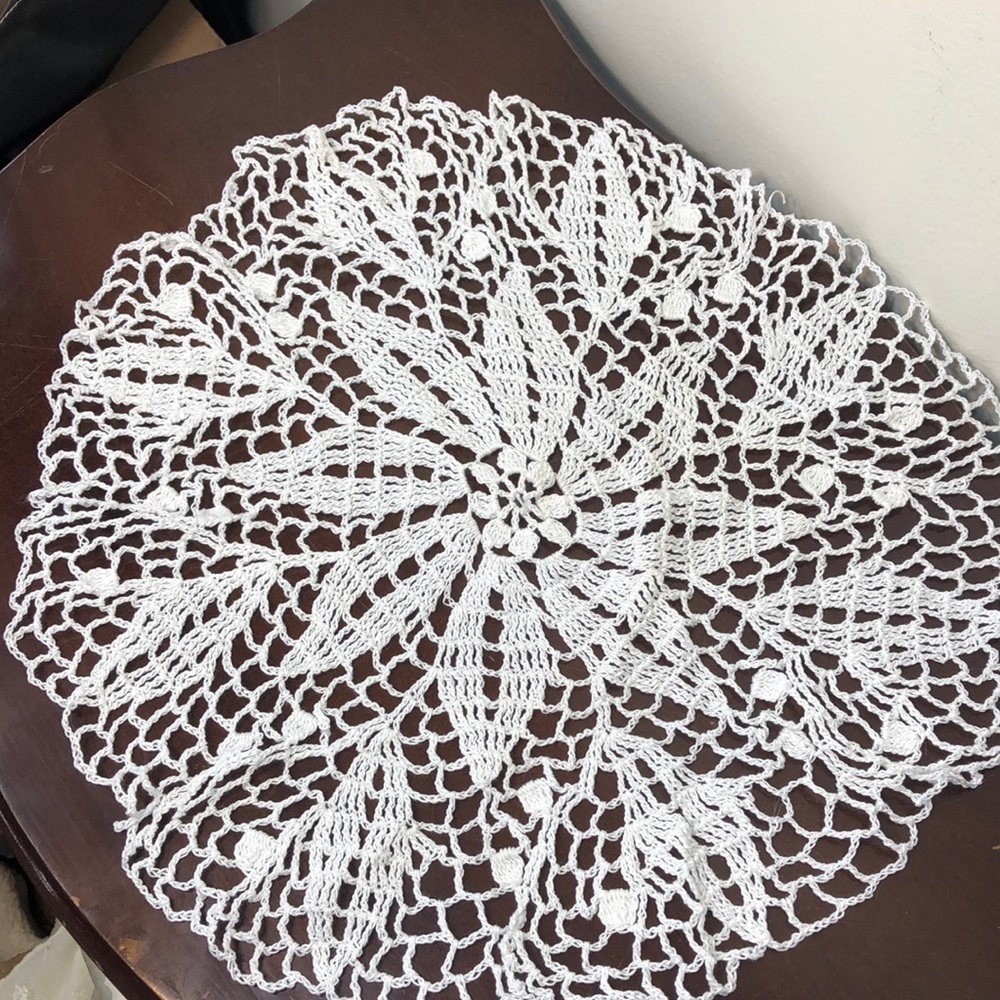 Handmade crochet doily​​​​​